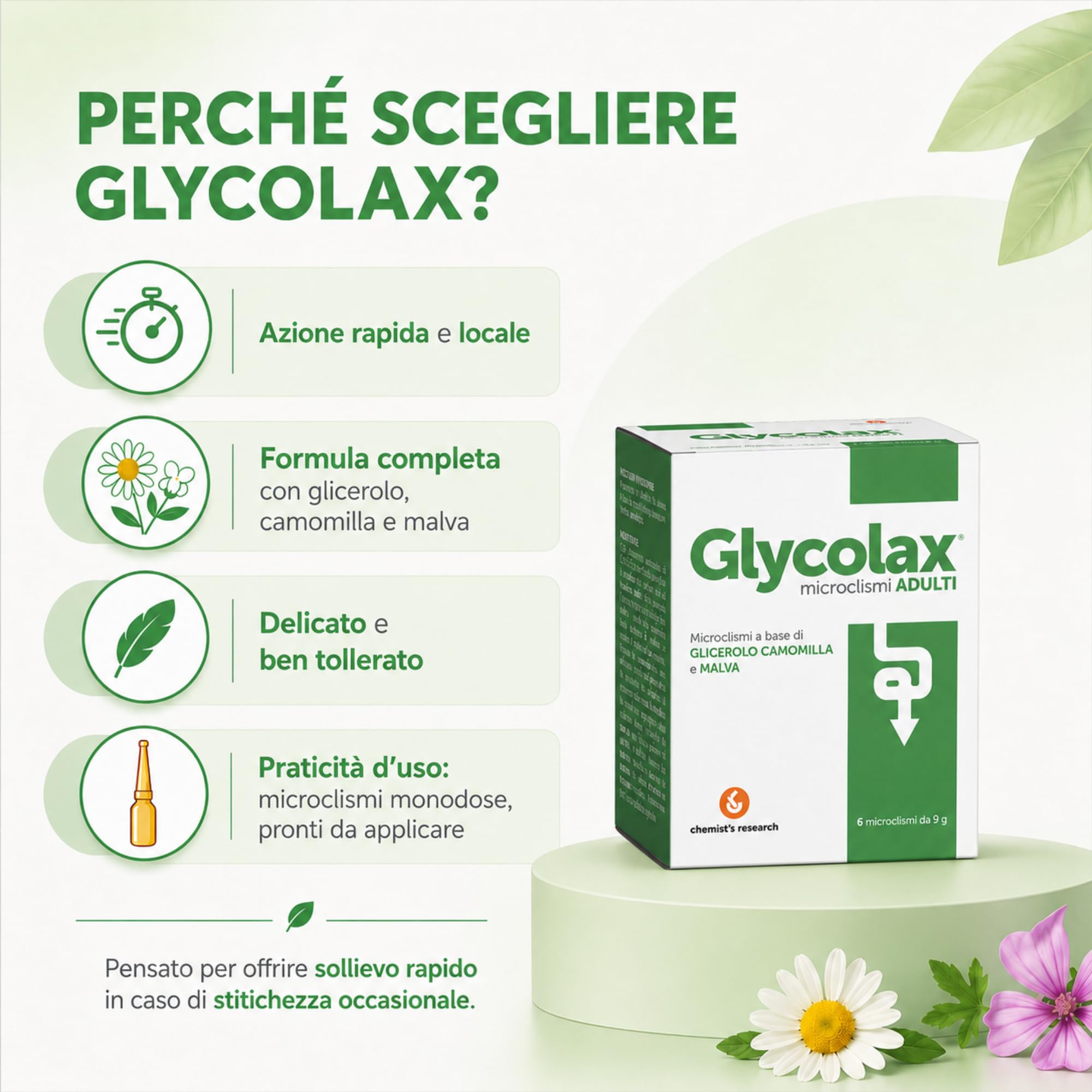 Chemist's Research Glycolax Microclismi Adulti 6x9g x10 Scorta