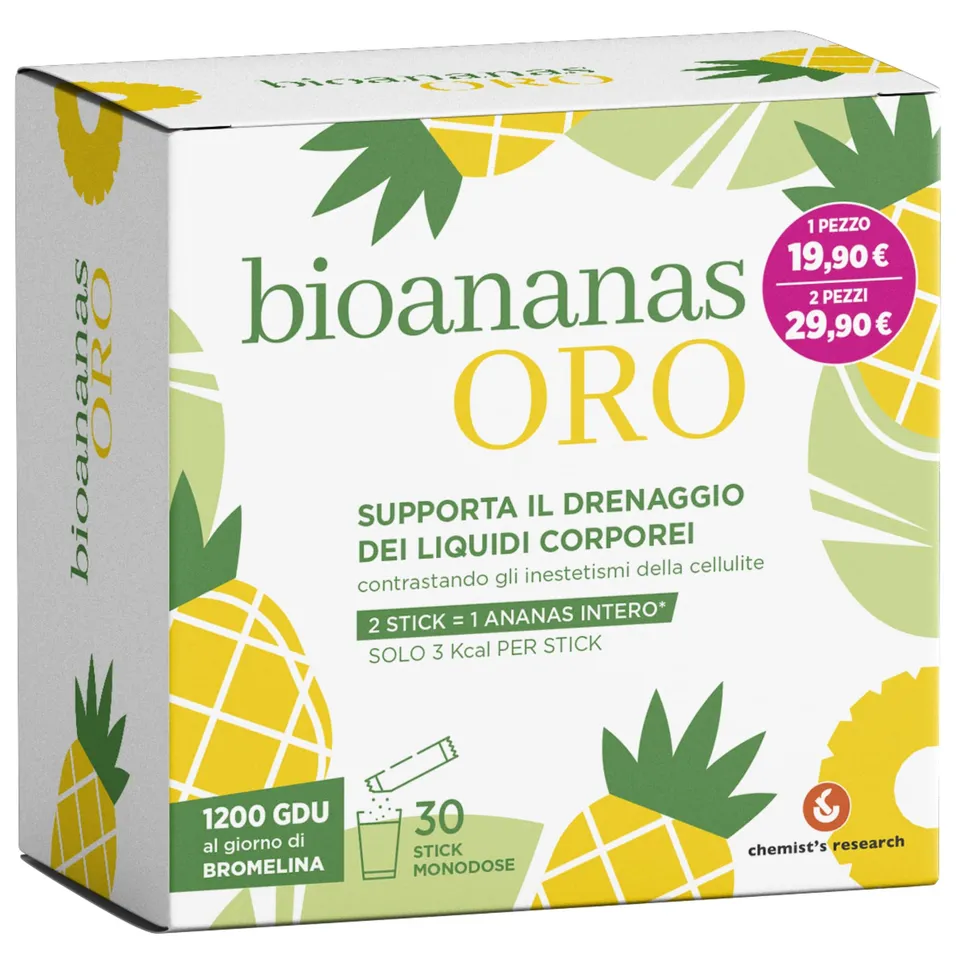 Chemist's Research Bioananas Oro Integratore 30 Stick Ananas x1