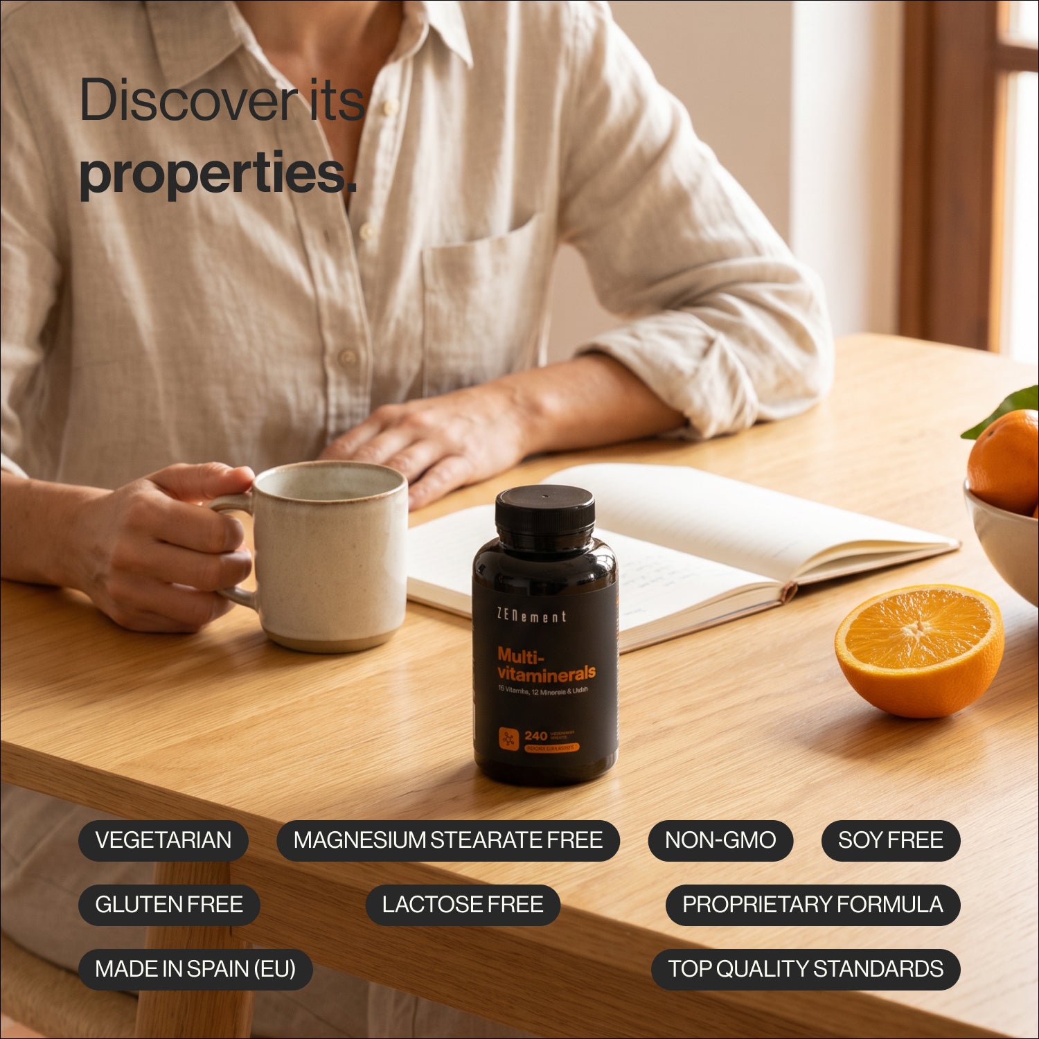 Zenement Vitamine e Minerali Multivitaminerals 27 Attivi 240 Compresse