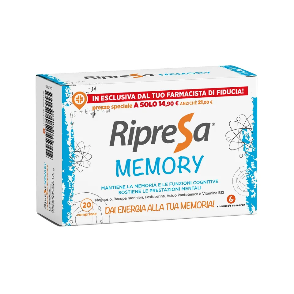 Chemist's Research Ripresa Memory Integratore 20 Compresse Mente