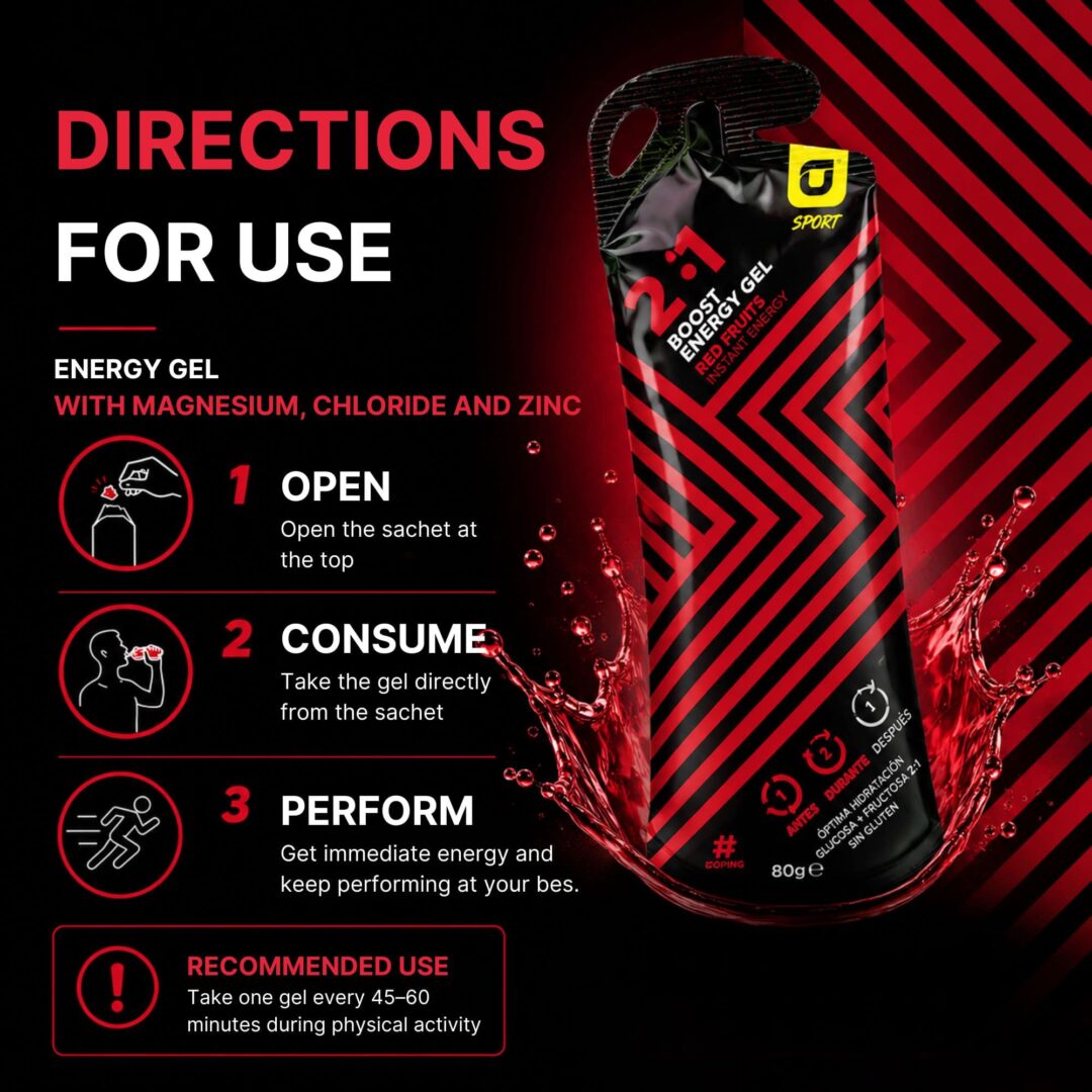 Recuperat-ion Gel Boost Energy Gel Energetico 80g Cola Caffeina
