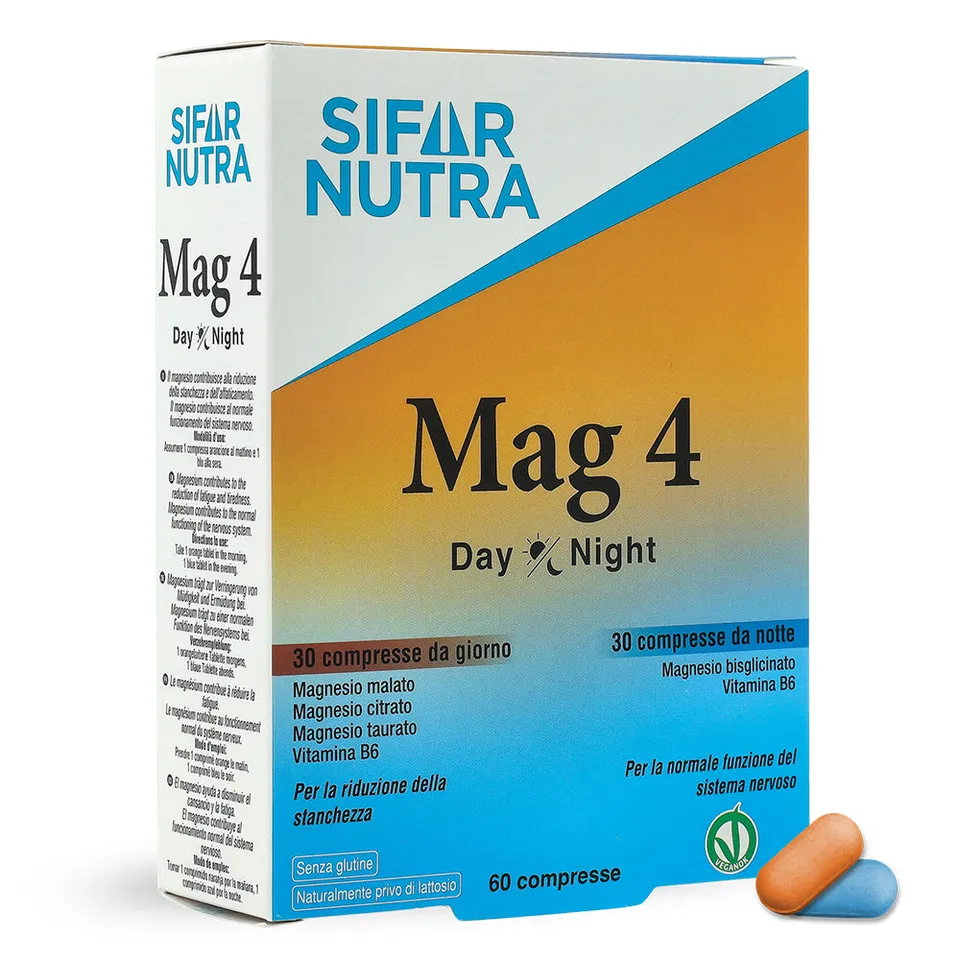 Sifar Nutra Mag 4 Day Night integratore 60 compresse magnesio