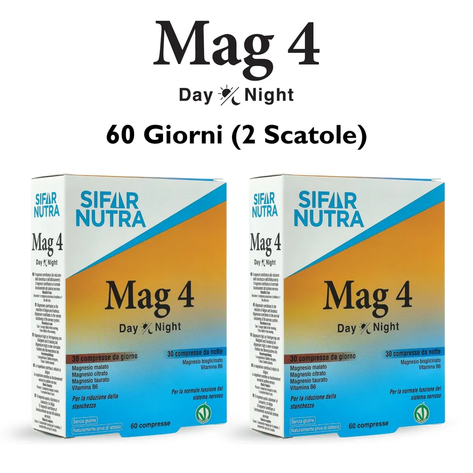 Sifar Nutra Mag 4 Day Night integratore 120 compresse magnesio