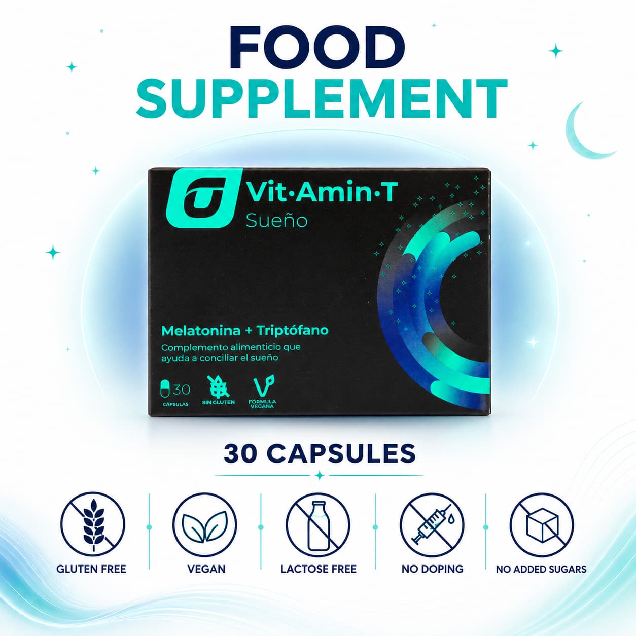 Recuperat-ion VitAmin-T Sleep integratore sonno 30 capsule melatonina