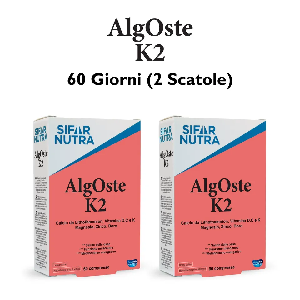 Sifar Nutra Bone Health Algoste K2 integratore ossa 120 compresse 2 box