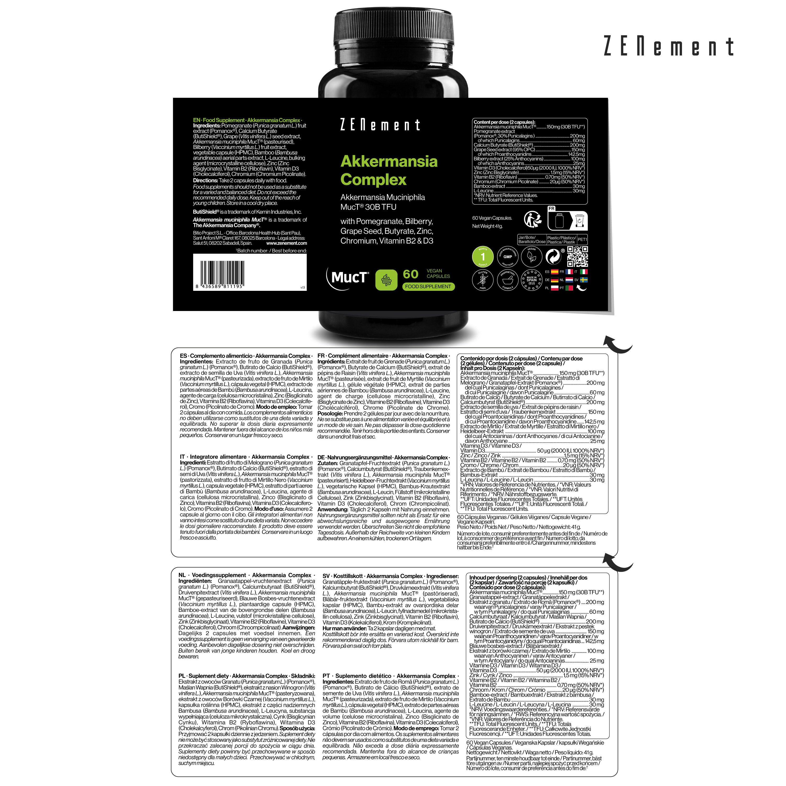 Zenement Digerente Akkermansia MucT 30 Mld capsule 60