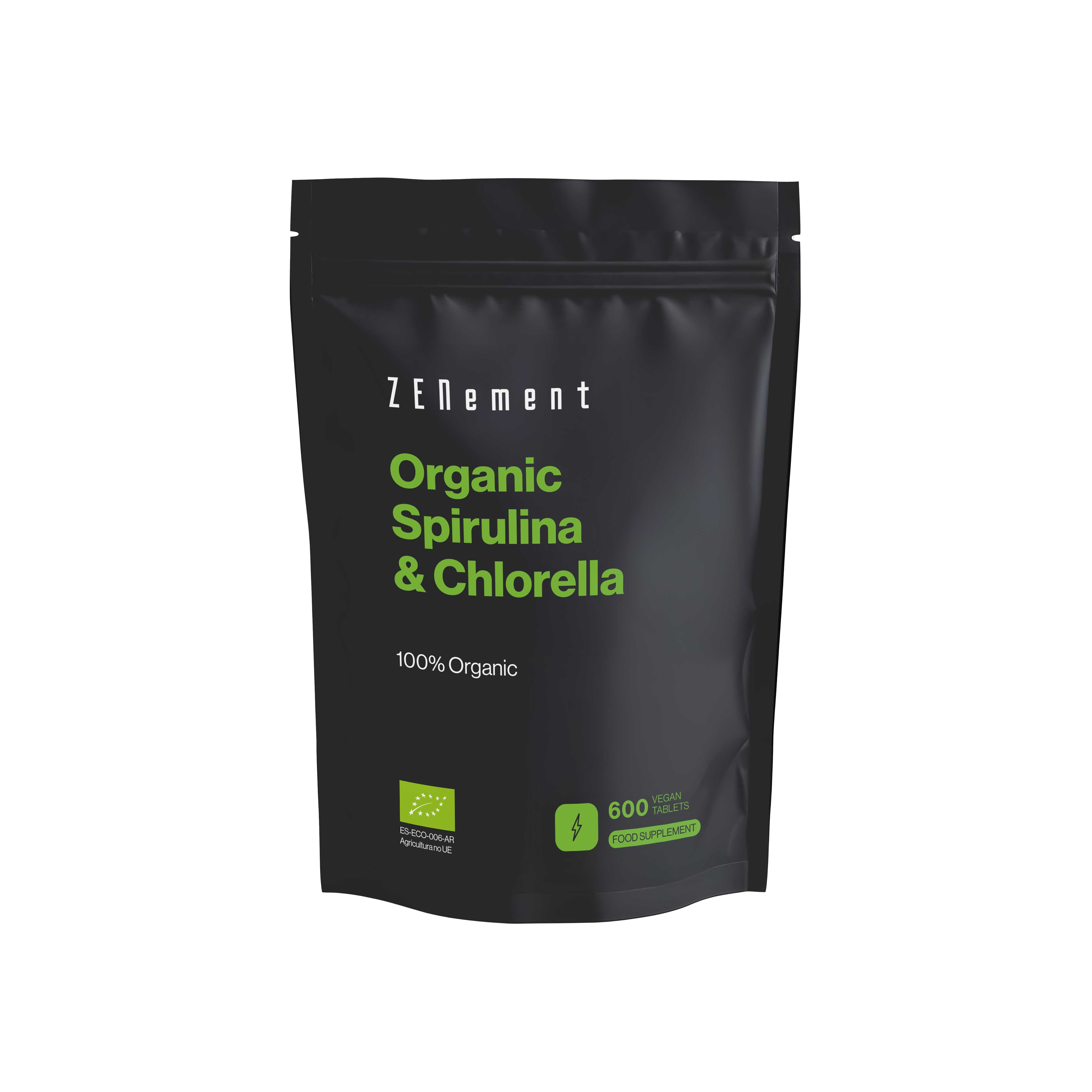 Zenement Spirulina Clorella Bio Integratore 600 Compresse