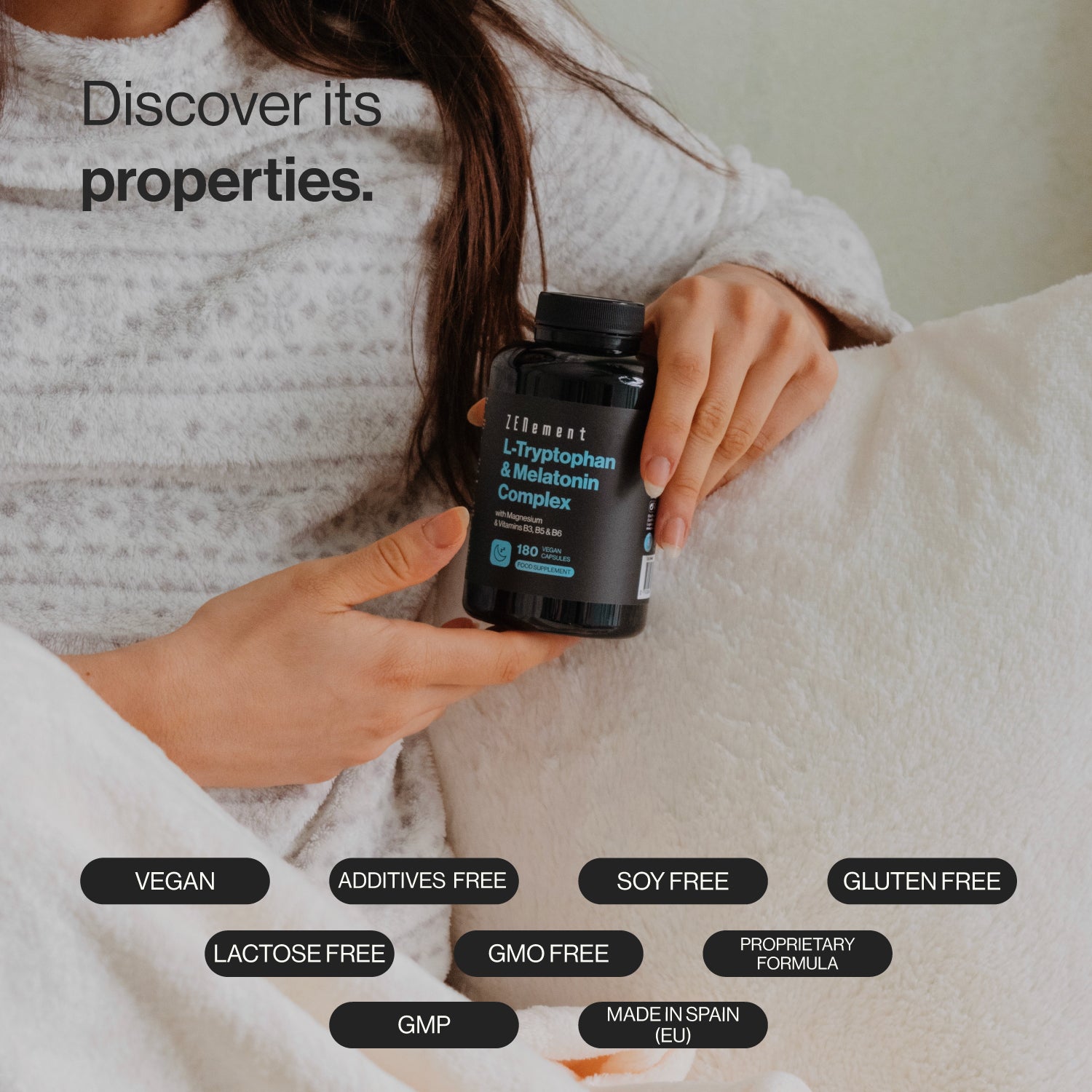 Zenement Rilassamento Sonno L-Triptofano Melatonina 180 Capsule
