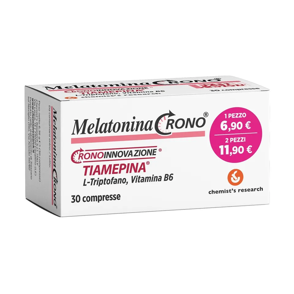 Chemist's Research Melatonina Crono Sonno 2x30 Compresse Stress