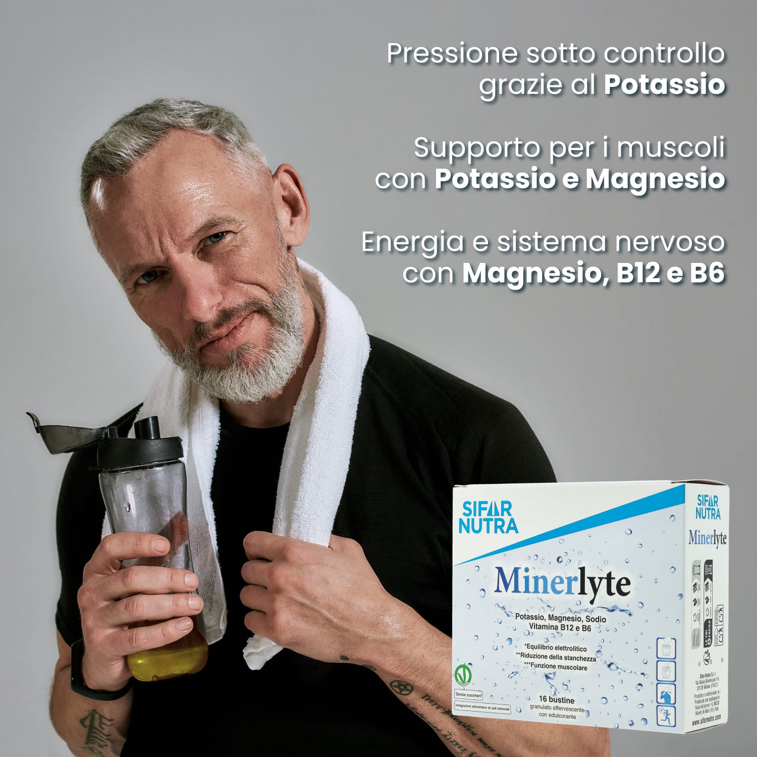 Sifar Nutra Minerlyte elettroliti 16 bustine vitamine B6 B12