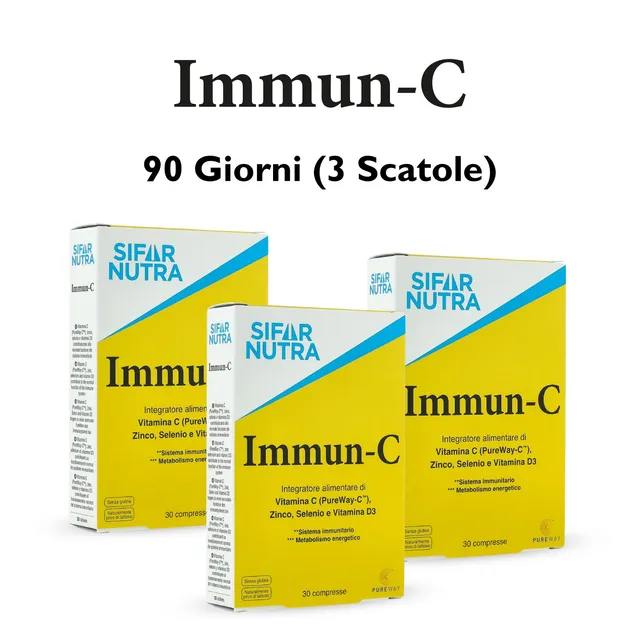 Sifar Nutra Immunity Immun-C integratore 90 compresse 3 box D3 zinco