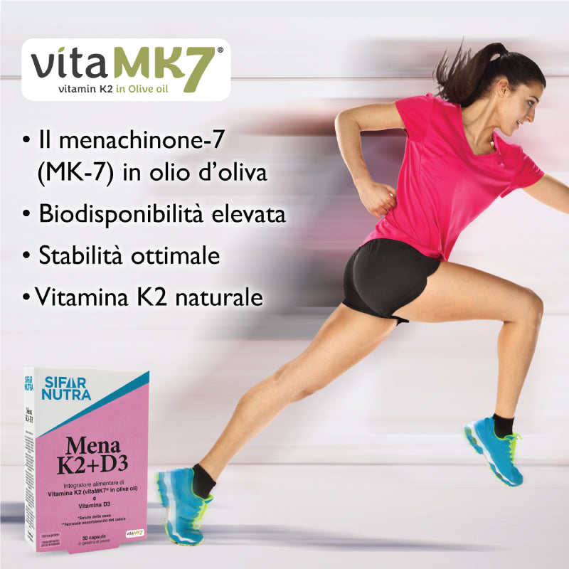 Sifar Nutra Bone Mena K2+D3 capsule 30 capsule vitamina D3 ossa
