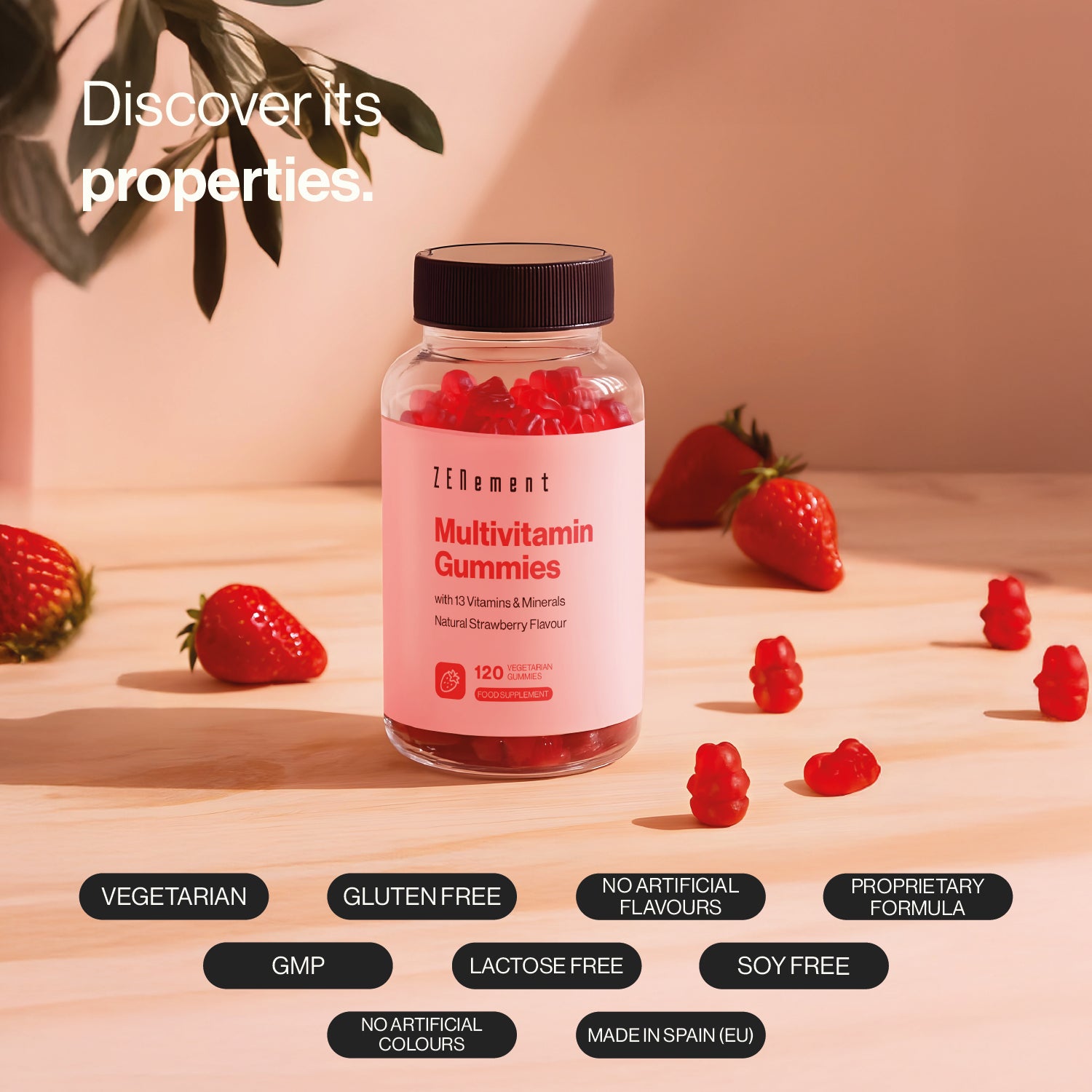 Zenement Multivitaminico 13 vitamine gommose 120 caramelle fragola