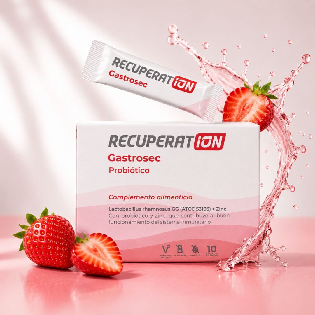 Recuperat-ion Gastrosec probiotico 10 stick arancia fragola zinco