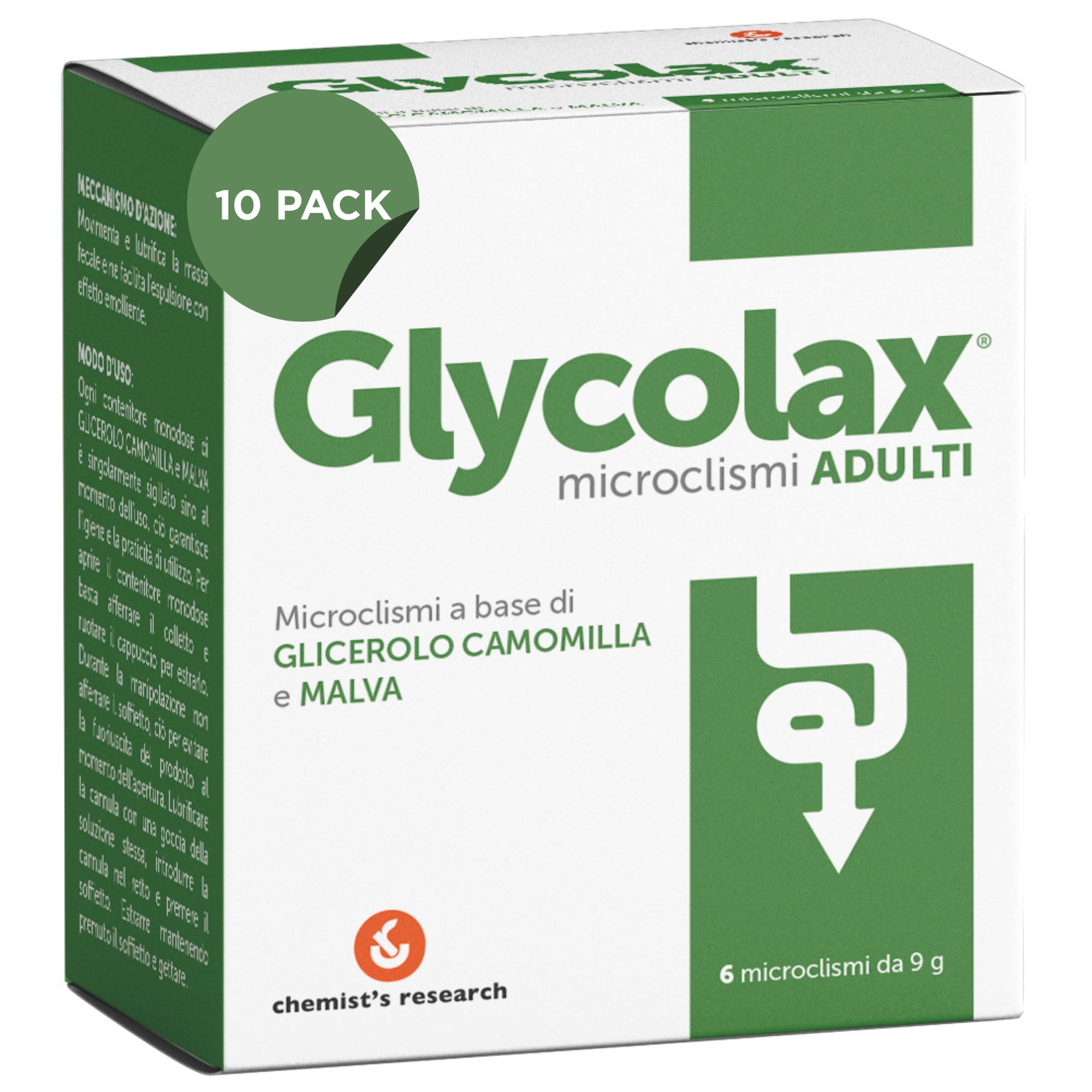 Chemist's Research Glycolax Microclismi Adulti 6x9g x10 Scorta