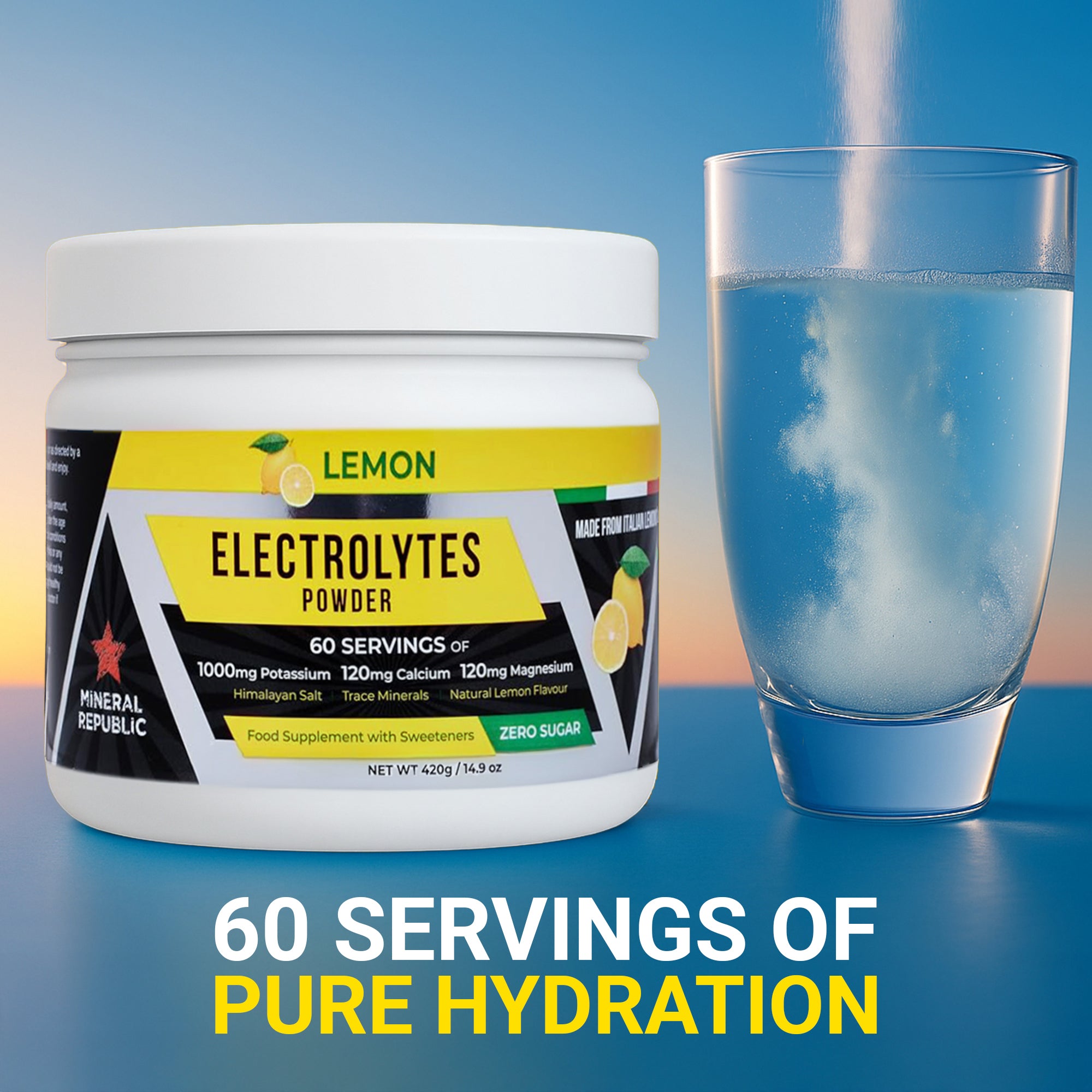 Mineral Republic Bundle Pacco da 2 Elettroliti Limone Senza Zuccheri