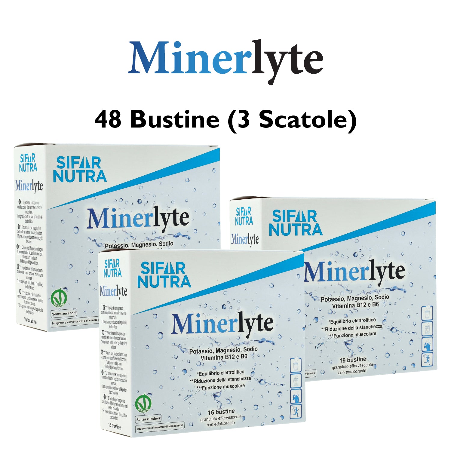 Sifar Nutra Minerlyte elettroliti 48 bustine energia