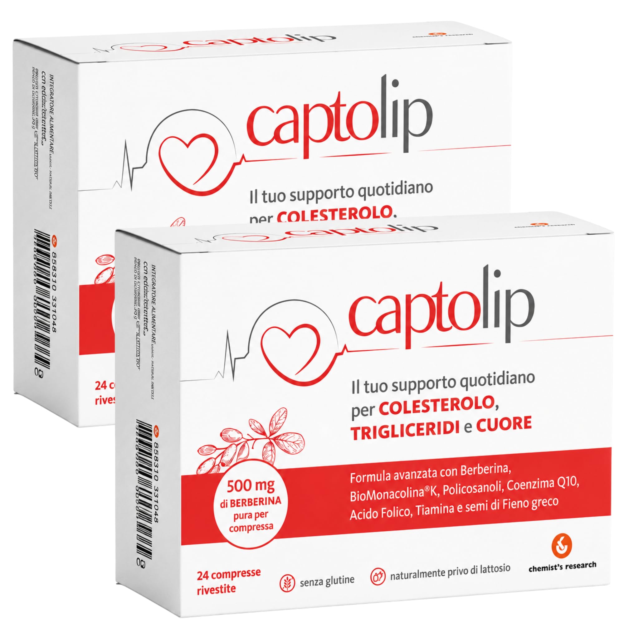 Chemist's Research Captolip Integratore 24 Compresse x2 Colesterolo