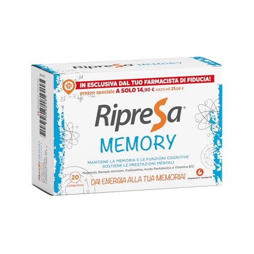 Chemist's Research Ripresa Memory Integratore 20 Compresse Mente
