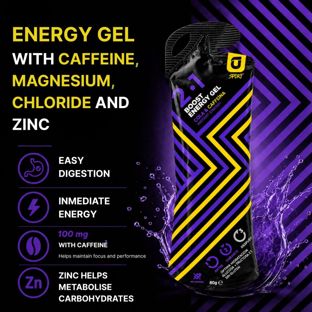Recuperat-ion Gel Boost Energy Gel Energetico 80g Cola Caffeina