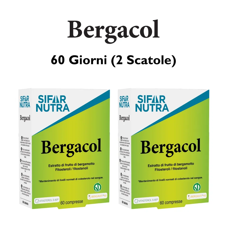 SIFAR NUTRA Bergacol integratore colesterolo 120 compresse 60 giorni