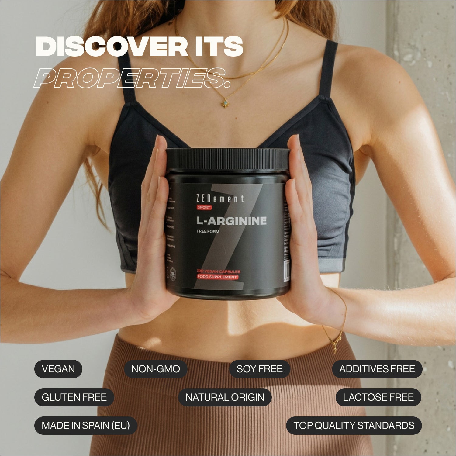 Zenement L-Arginina Forma Libera Integratore 360 Capsule Vegane