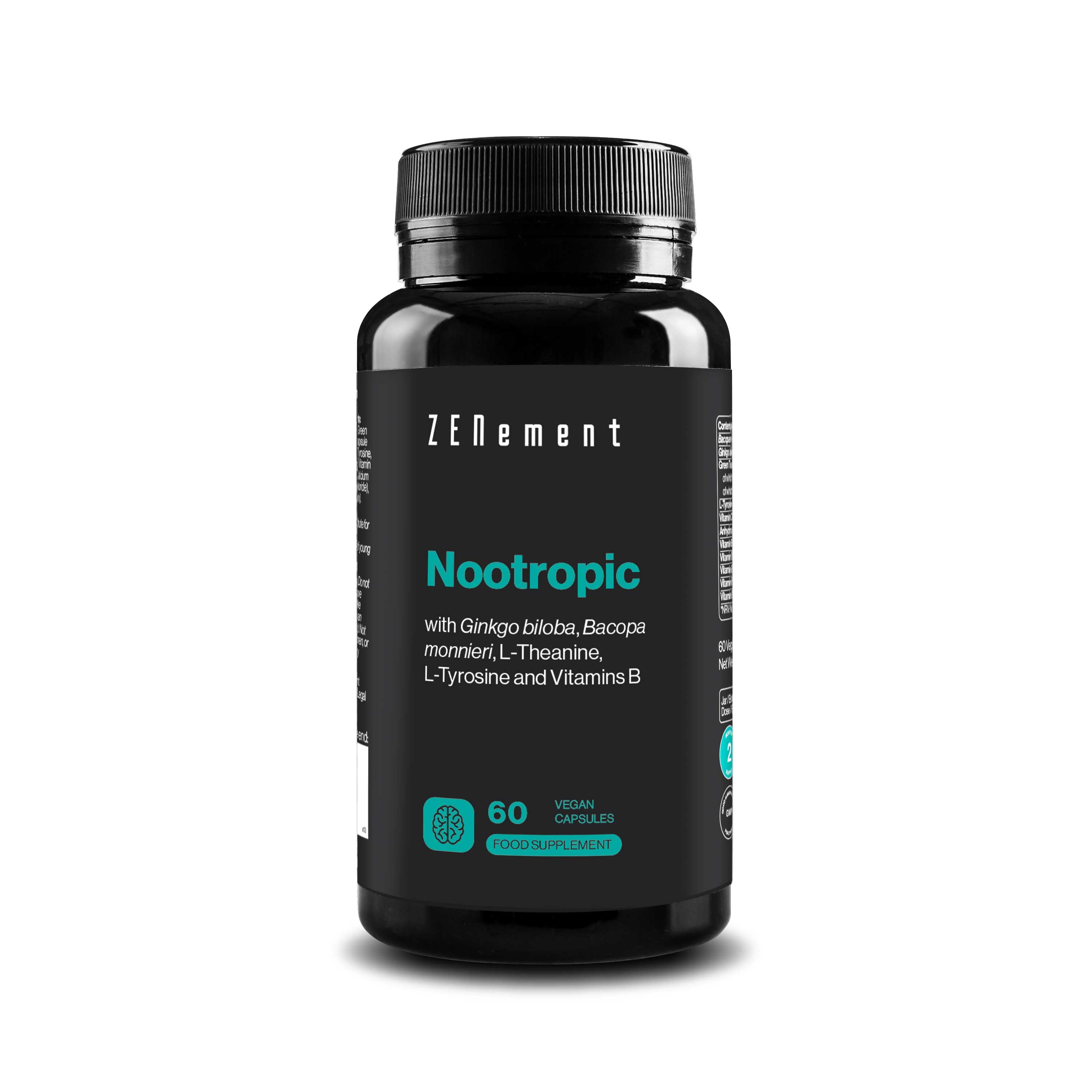 Zenement Salute cervello Nootropico Ginkgo capsule 120 vegane