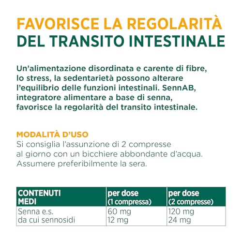 Chemist's Research SennAB Senna 60 Compresse Transito Intestinale