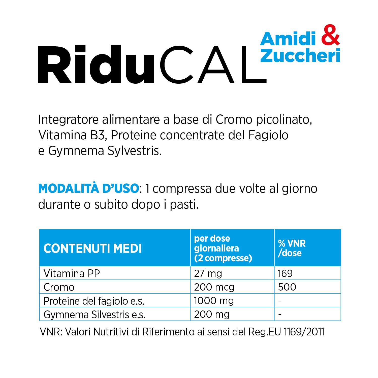 Chemist's Research Riducal 30 compresse cromo gymnema dieta