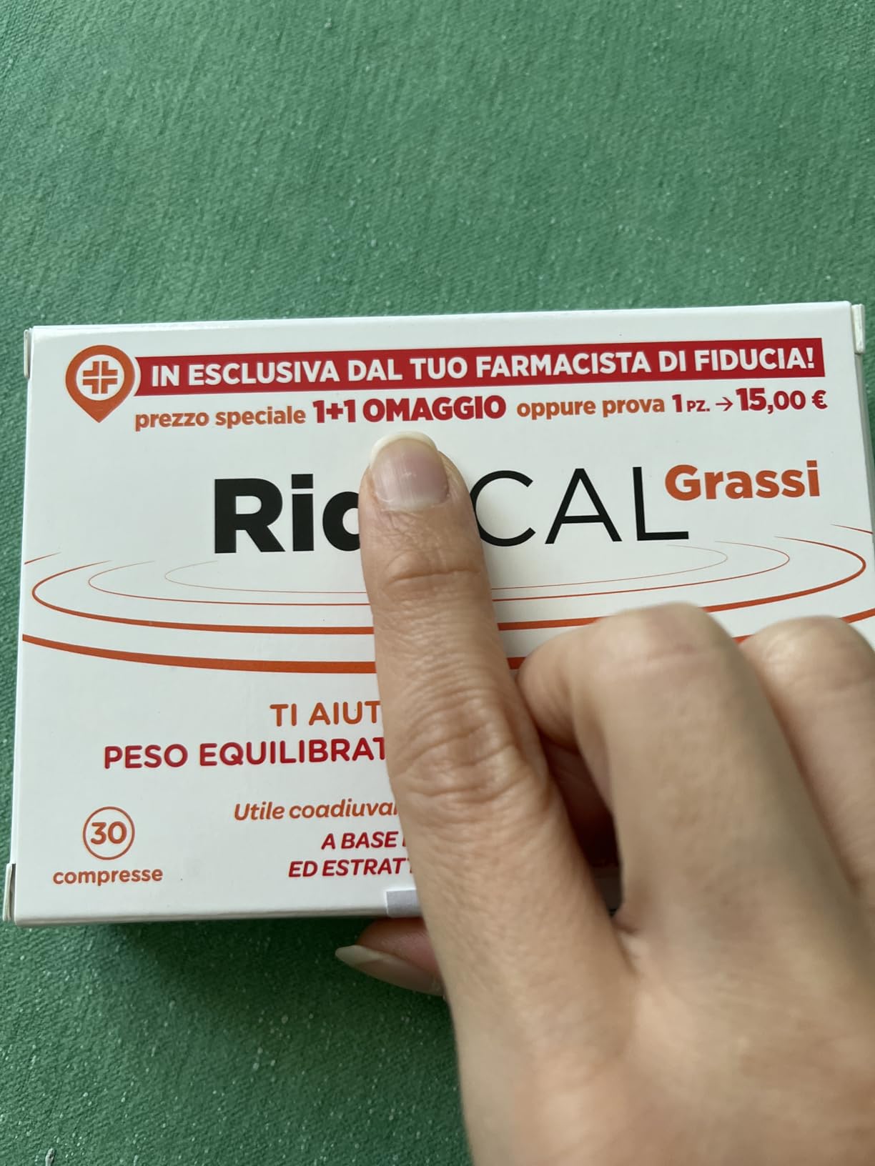 Chemist's Research Riducal Grassi Integratore 60 Compresse x2