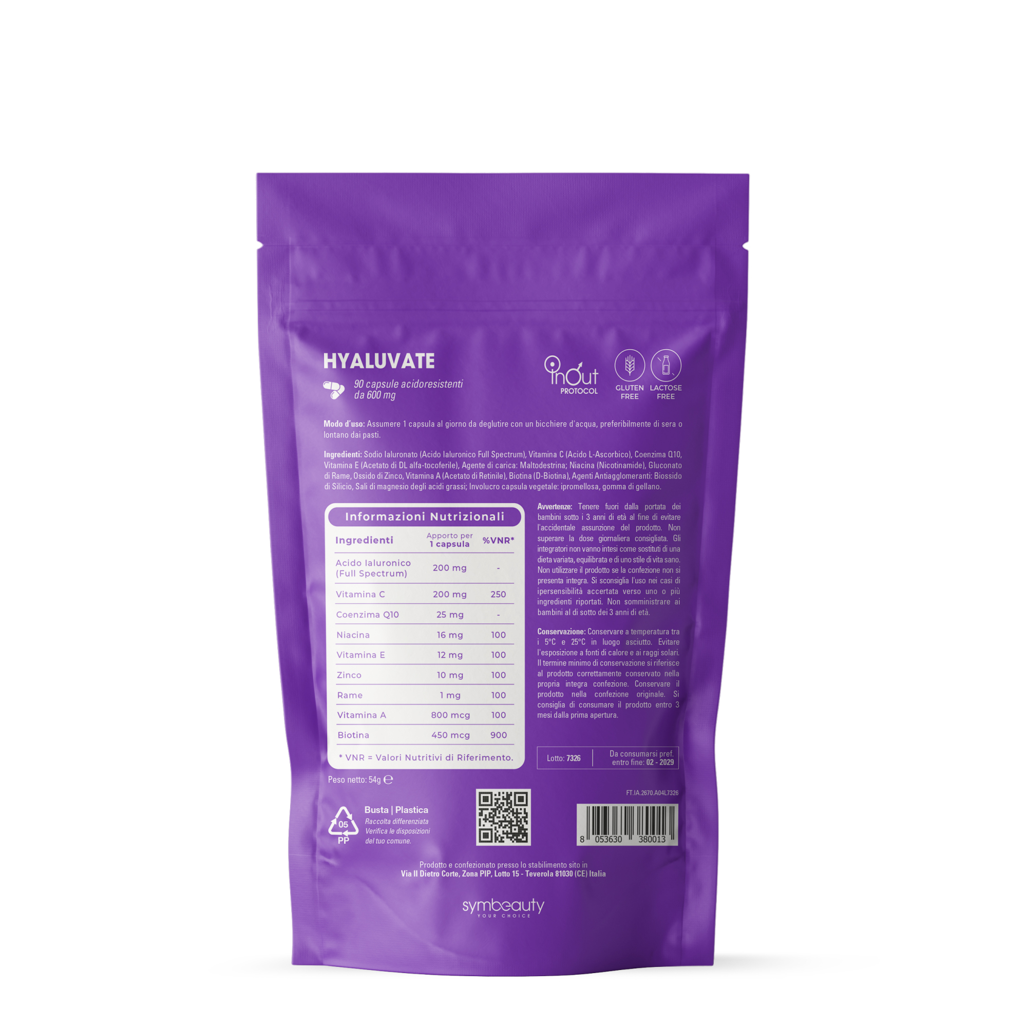 Supremagy Hyaluvate integratore acido ialuronico 200 mg vegano