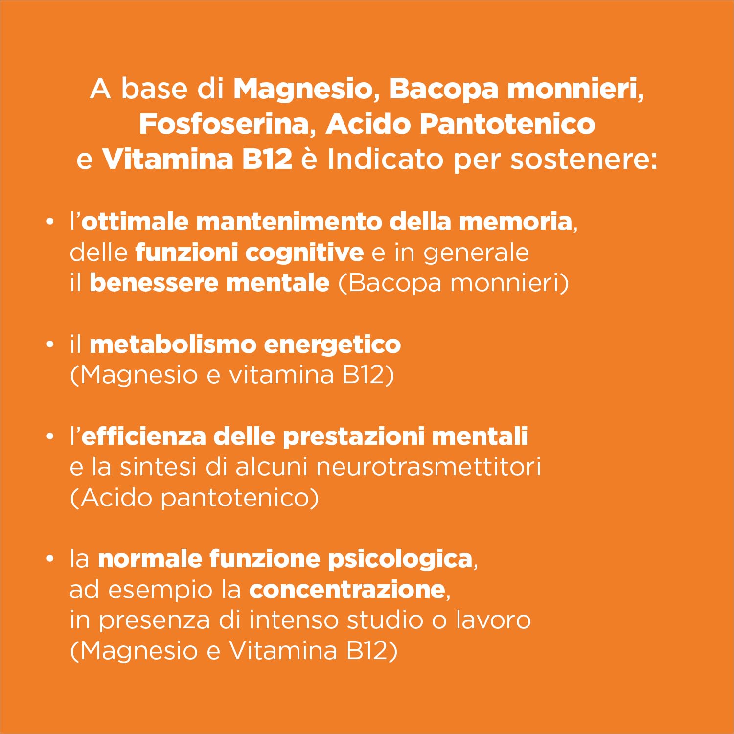 Chemist's Research Ripresa Memory Integratore 20 Compresse Mente