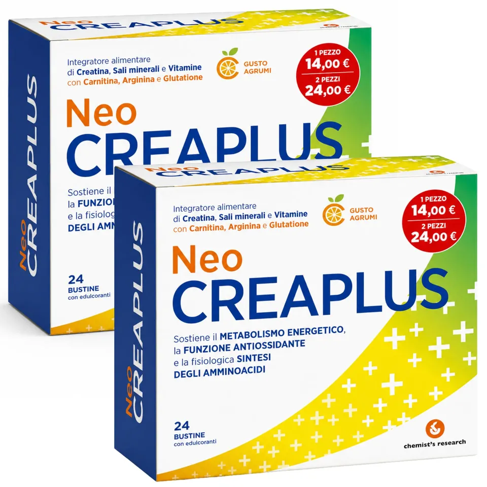 Chemist's Research Ripresa Neo Creaplus Integratore 24 Bustine Agrumi x2