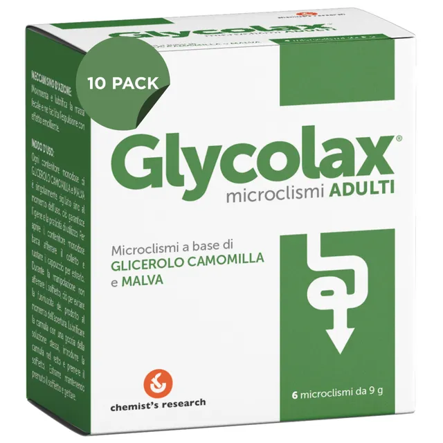Chemist's Research Glycolax Microclismi Adulti 6x9g x10 Scorta