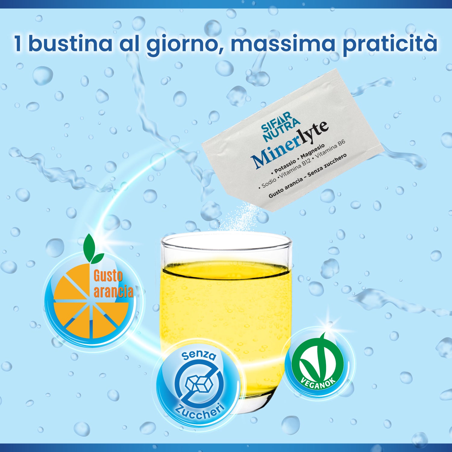 Sifar Nutra Minerlyte elettroliti 16 bustine vitamine B6 B12