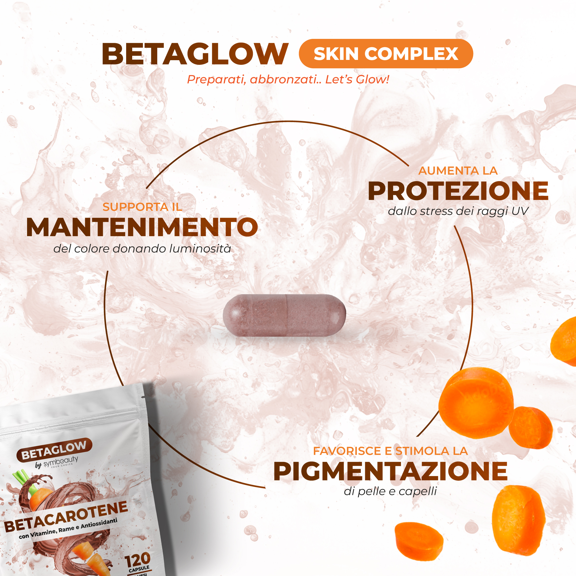 Supremagy Betaglow integratore abbronzatura betacarotene