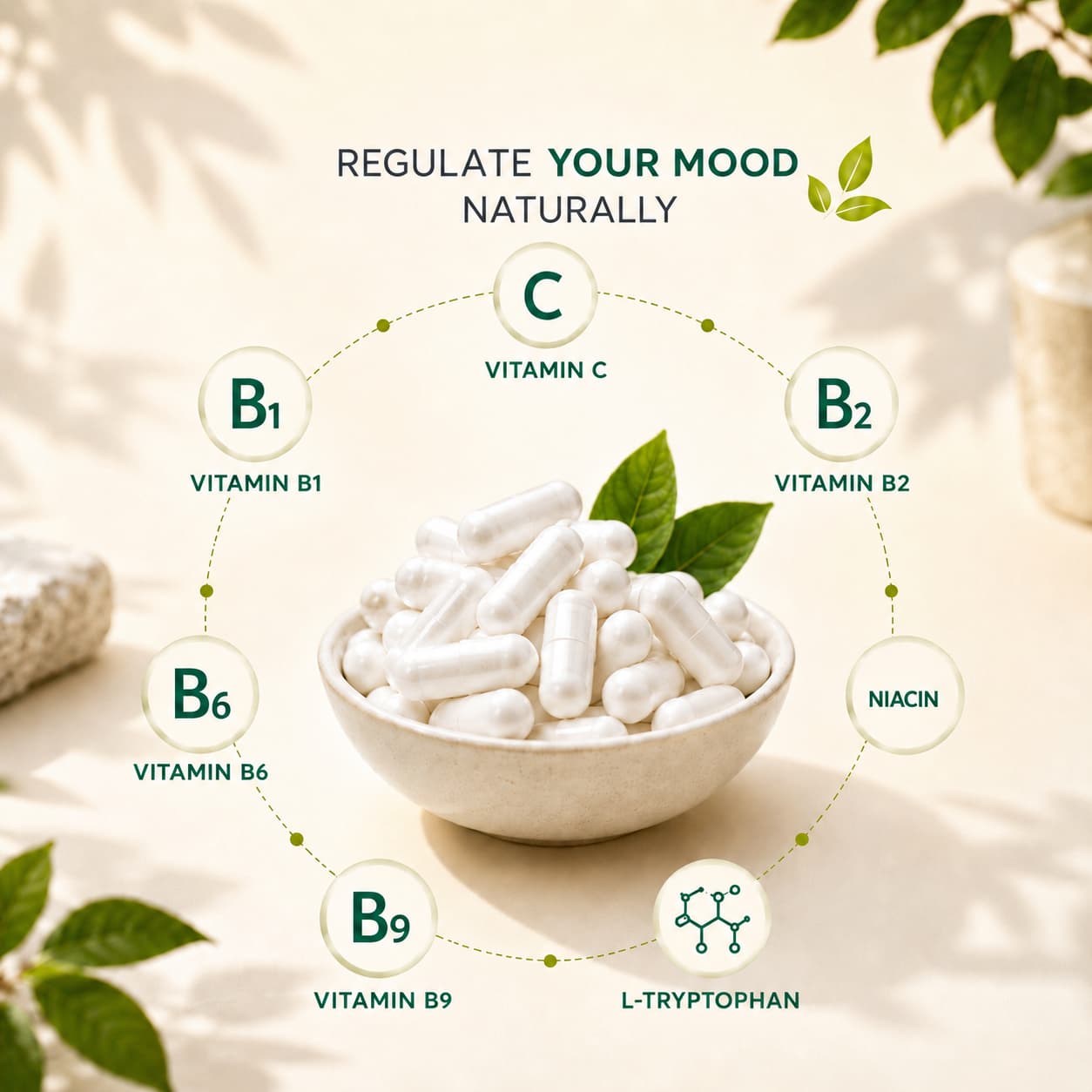 Recuperat-ion Recuperation Triptofano Integratore 30 Capsule con Vitamine B