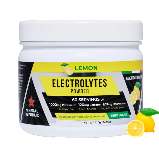 Mineral Republic Elettroliti polvere limone 420 g 60 dosi magnesio
