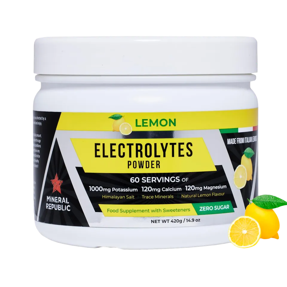 Mineral Republic Elettroliti polvere limone 420 g 60 dosi magnesio