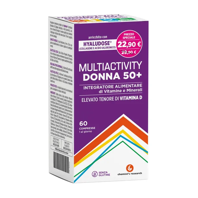 Chemist's Research Multiactivity Donna 50+ Integratore 60 Compresse