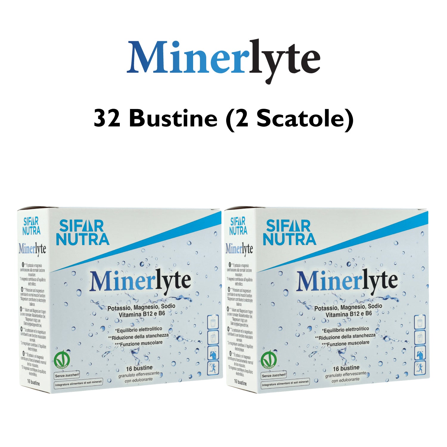 Sifar Nutra Minerlyte elettroliti 32 bustine potassio magnesio