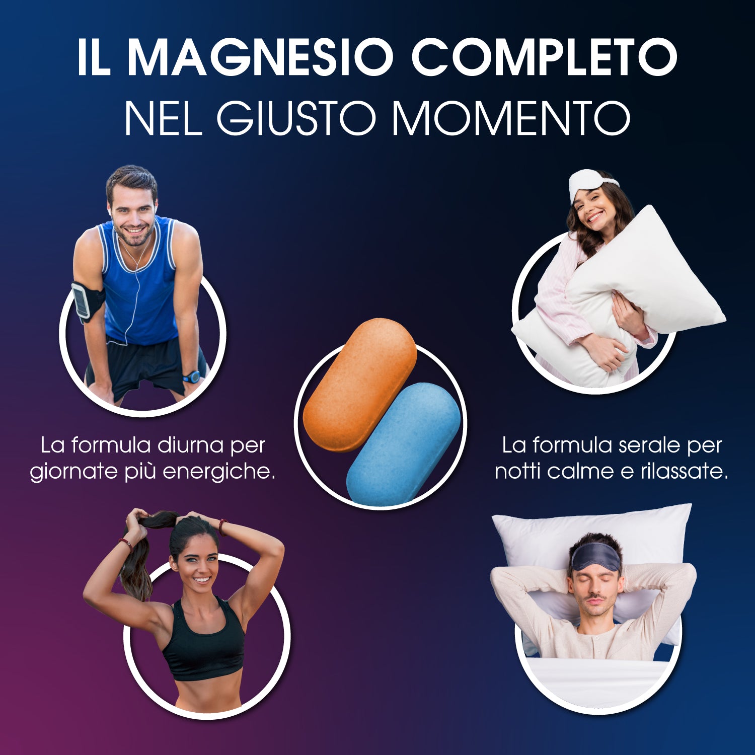 Sifar Nutra Mag 4 Day Night integratore 60 compresse magnesio