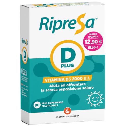 Chemist's Research Ripresa D Plus integratore vitamina D3 90 compresse