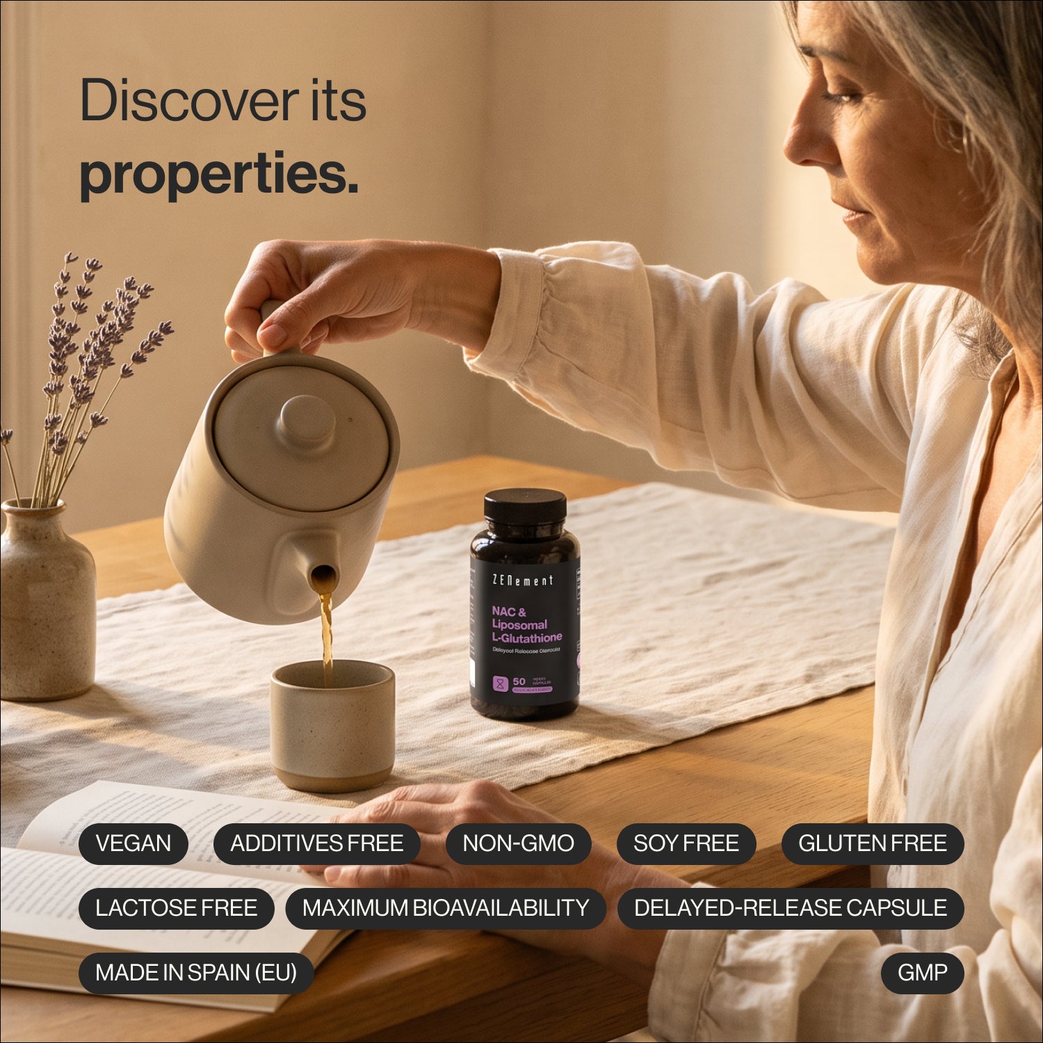 Zenement Longevità NAC Glutatione Liposomiale 120 Capsule Vegane