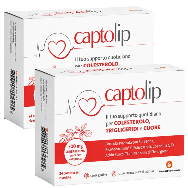 Chemist's Research Captolip Integratore 24 Compresse x2 Colesterolo