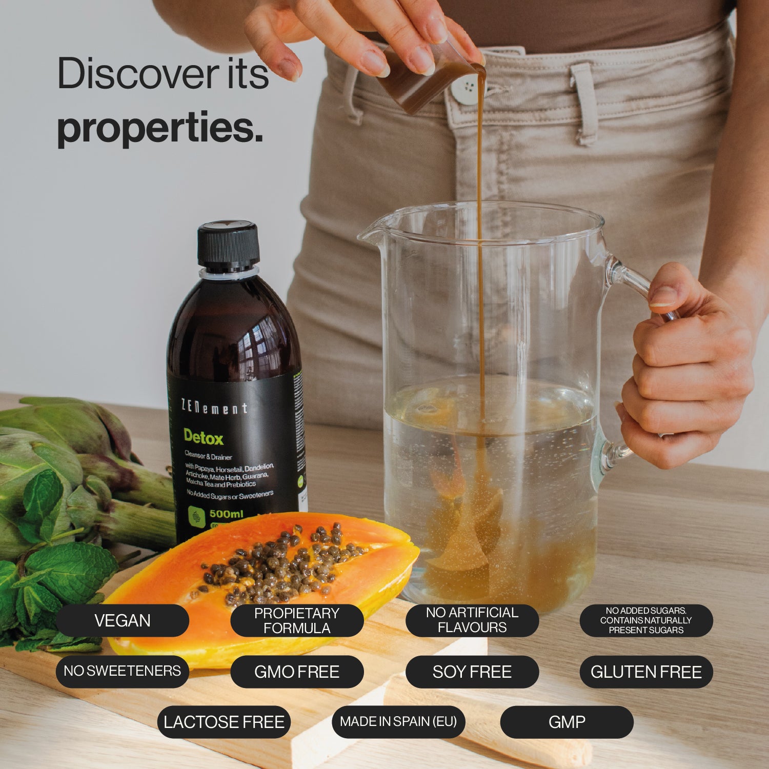Zenement Detox Depurativo e Drenante Liquido 500 ml 13 Erbe