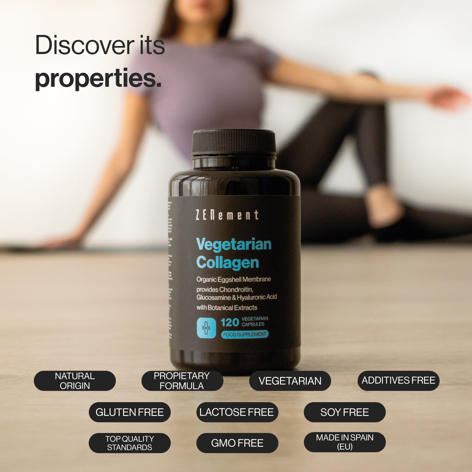 Zenement Collagene vegetariano capsule 120 acido ialuronico pelle