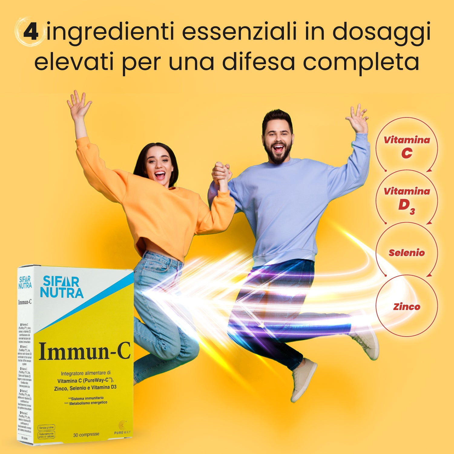 Sifar Nutra Immunity Immun-C integratore 60 compresse 2 box D3