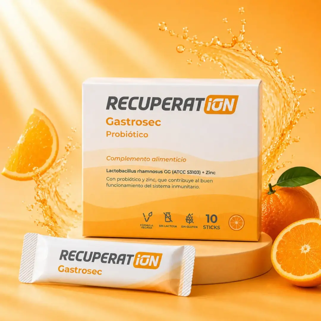Recuperat-ion Gastrosec probiotico 10 stick arancia fragola zinco