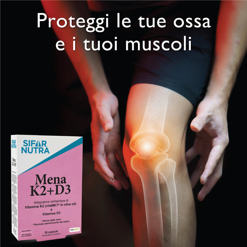 Sifar Nutra Bone Mena K2+D3 capsule 30 capsule vitamina D3 ossa